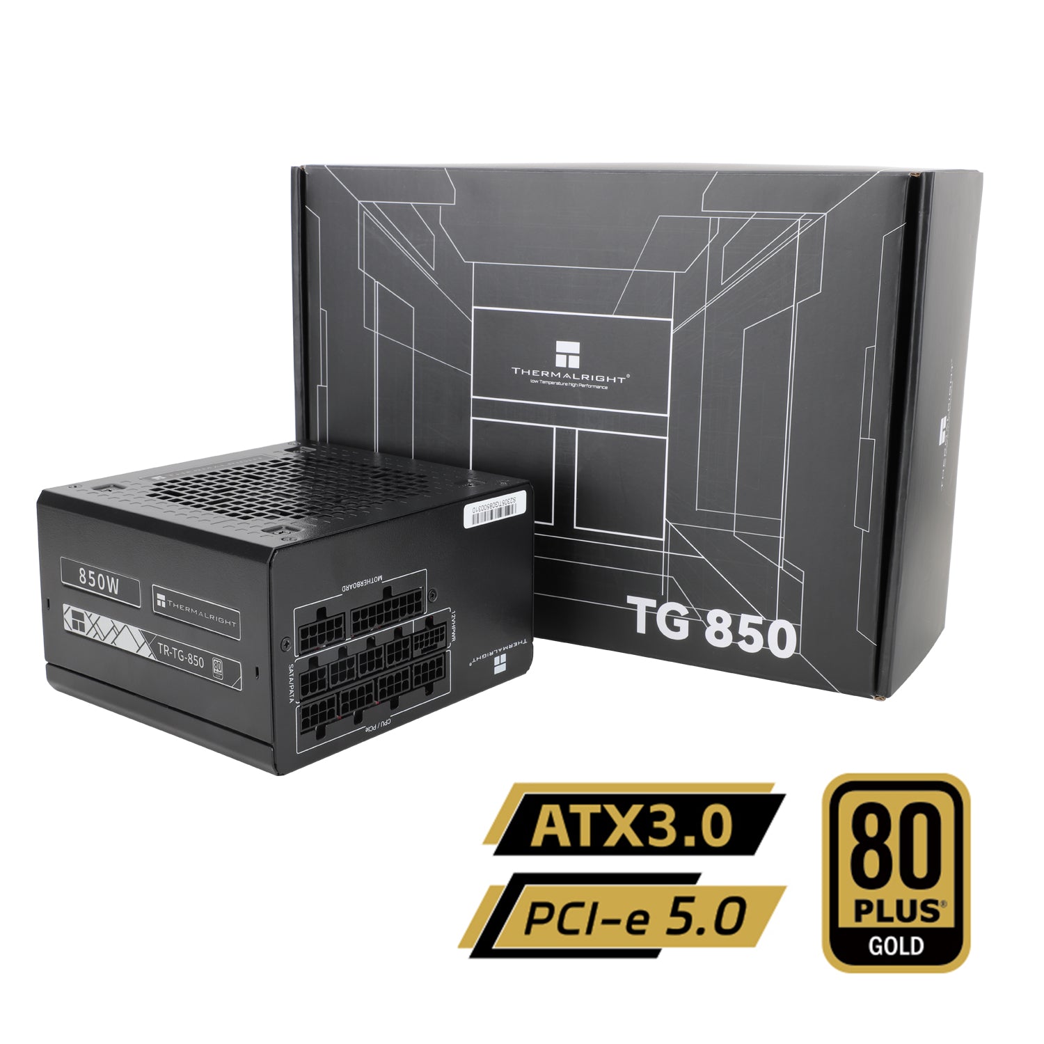 Thermalright 850W TG850 PCIE 5.0 ATX 3.0 80Plus Gold Full Modular Powe