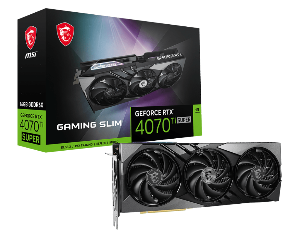 MSI GeForce RTX 4070 Ti Super GAMING X SLIM 16GB GDDR6X (DI-N407LL1)