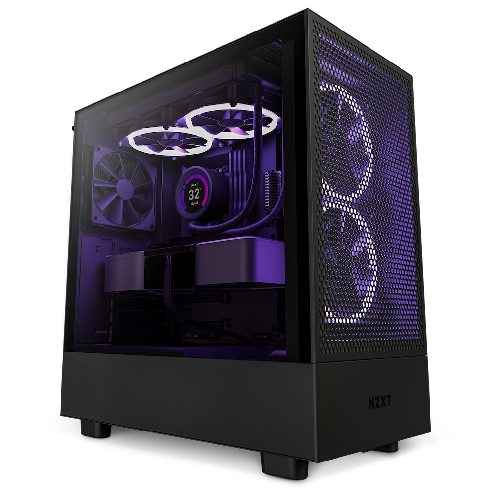 NZXT H5 FLOW Matte Black 啞光黑色Tempered Glass ATX Case CM-H51FB-01