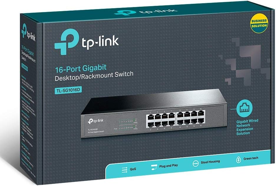 TL-SG1016D, 16-Port Gigabit Desktop/Rackmount Switch