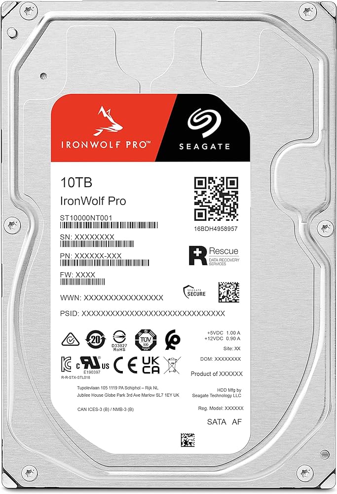 Seagate 10TB IronWolf Pro ST10000NT001 NAS 3.5