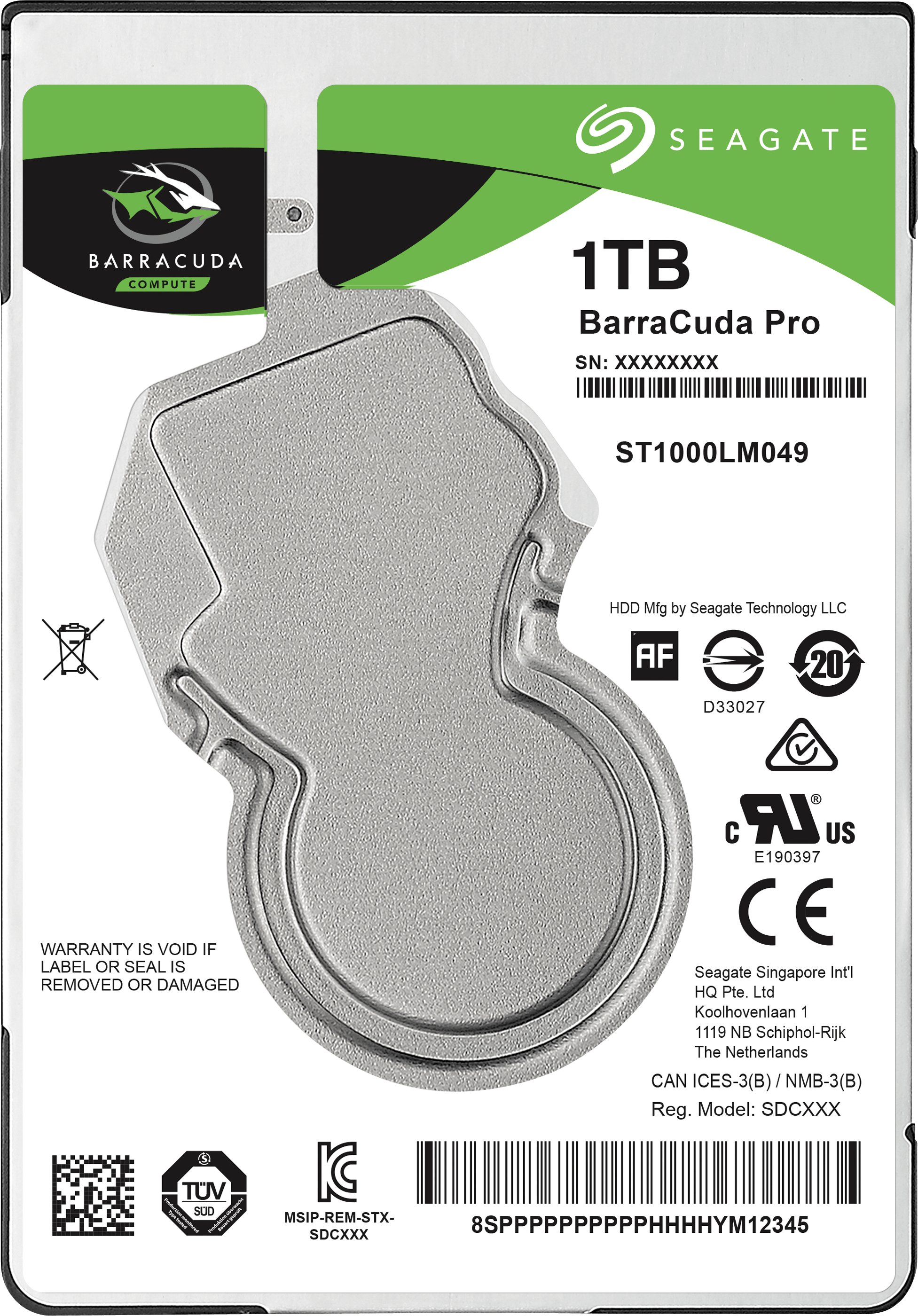 Seagate 1TB Barracuda Pro ST1000LM049 2.5