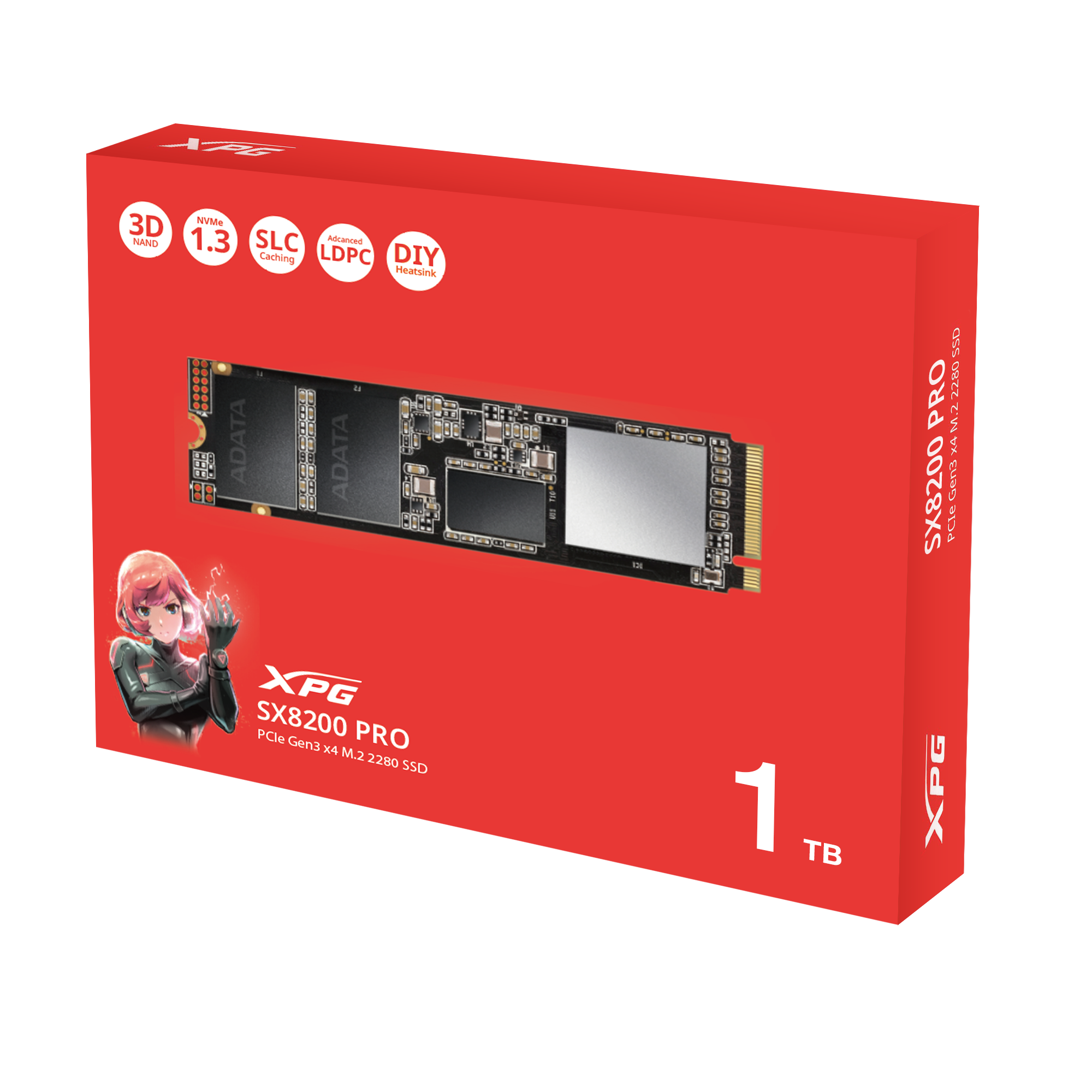 [聖誕節特價貨] ADATA 1TB XPG SX8200 Pro ASX8200PNP-1TT-C M.2 2280 PCIe Gen3 x4 SSD