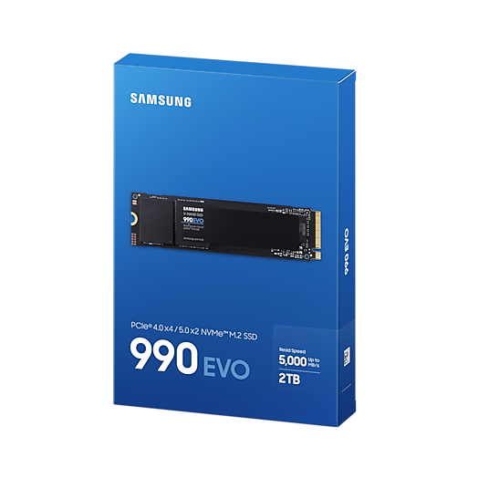 Samsung 2TB 990 EVO PCIe 4.0 x4 / 5.0 x2 M.2 MZ-V9E2T0B/AM B&H