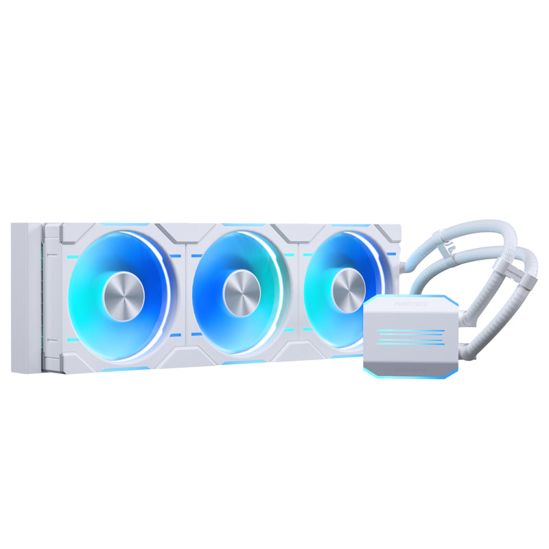 Phanteks Glacier One 360 D30 D-RGB AIO Liquid CPU Cooler White (PH-GO360D30_DWT01)