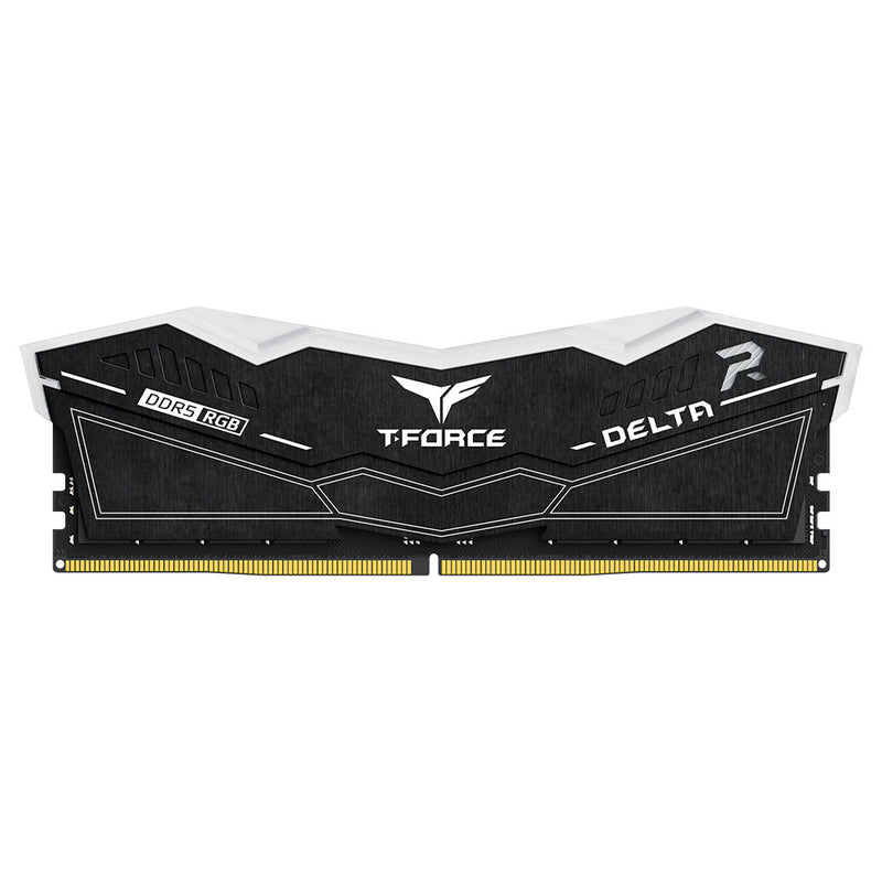 TEAMGROUP 32GB Kit (2x16GB) T-Force Delta RGB D5 Black Black DDR5 6000MHz CL28 Memory FF3D532G6000HC28ADC01 (RM-DR5532B)