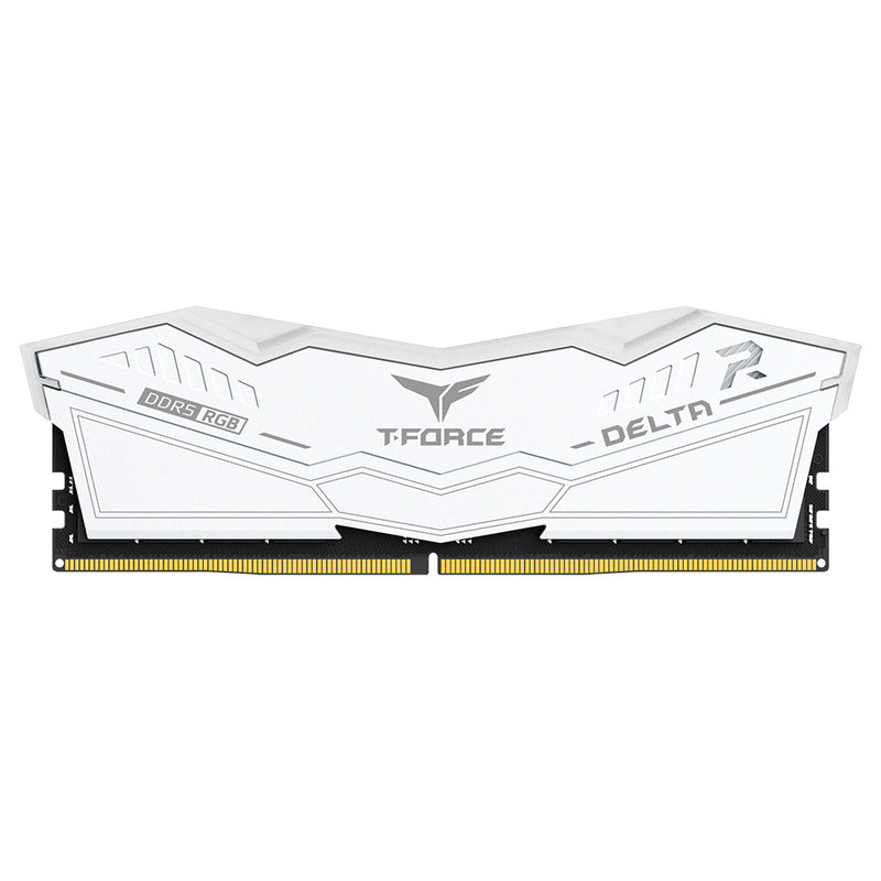 TEAMGROUP 32GB Kit (2x16GB) T-Force Delta RGB D5 White 白色 DDR5 6000MHz CL28 Memory FF4D532G6000HC28ADC01 (RM-DR5532W)