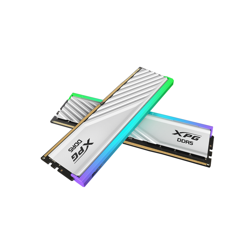 ADATA 48GB Kit (2x24GB) XPG LANCER BLADE RGB White AX5U6000C3024G-DTLABRWH CL30 DDR5 6000MHz Memory 