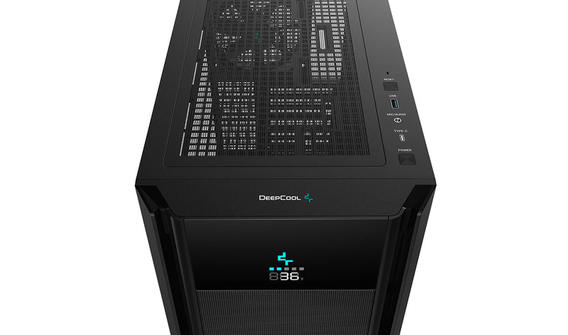 DeepCool CH510 MESH DIGITAL ATX CASE - Black 黑色 *附數字顯示屏幕-機箱溫度顯示