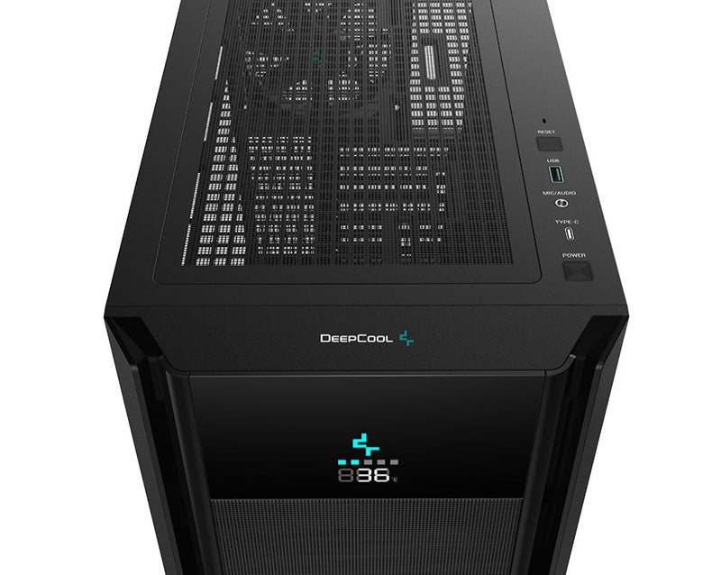 DeepCool CH510 MESH DIGITAL ATX CASE - Black 黑色 *附數字顯示屏幕-機箱溫度顯示