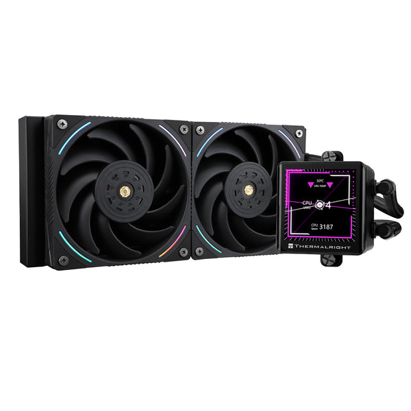 Thermalright Frozen Vision 240 BLACK 黑色 ARGB w/2.88IPS Screen 240mm Liquid CPU Cooler