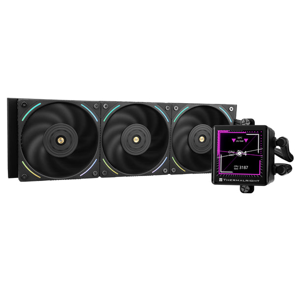 Thermalright Frozen Vision 360 BLACK 黑色 ARGB w/2.88IPS Screen 360mm Liquid CPU Cooler