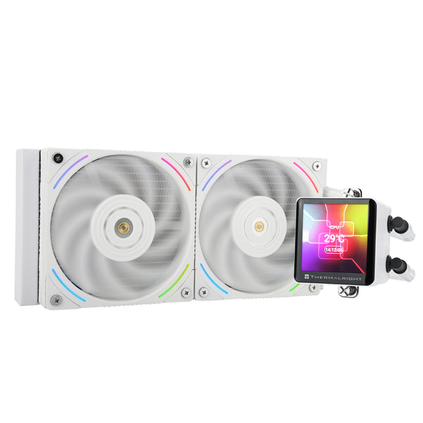 Thermalright Frozen Vision 240 WHITE 白色 ARGB w/2.88IPS Screen 240mm Liquid CPU Cooler