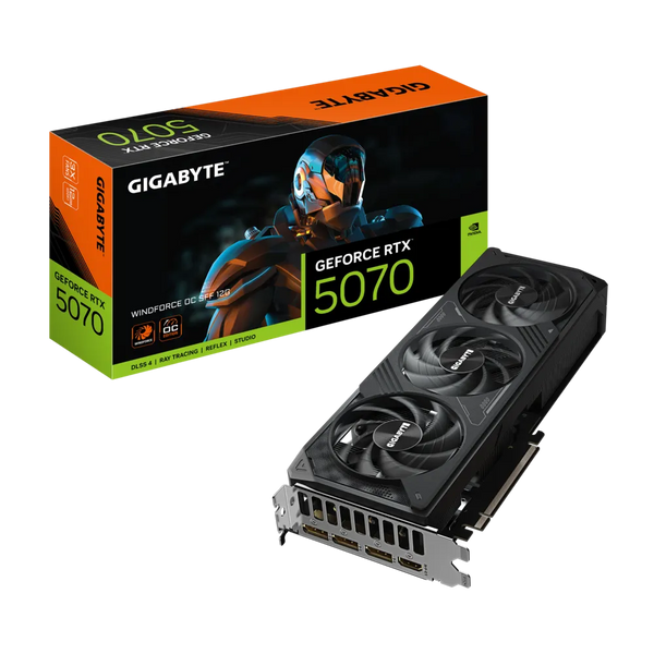 GIGABYTE GeForce RTX 5070 WINDFORCE OC 12GB GDDR7 GV-N5070WF3OC-12GD