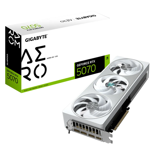 GIGABYTE GeForce RTX 5070 AERO OC 12GB GDDR7 GV-N5070AERO OC-12GD