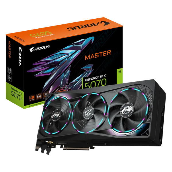 GIGABYTE GeForce RTX 5070 AORUS MASTER 12GB GDDR7 GV-N5070AORUS M-12GD