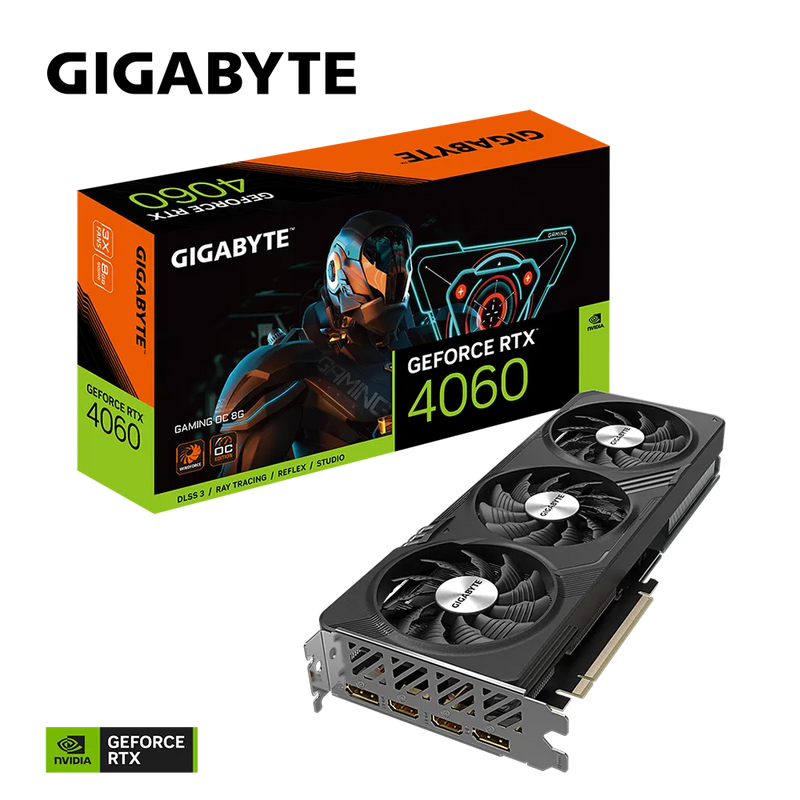 GIGABYTE GeForce RTX 4060 GAMIING OC 8GB GDDR6 GV-N4060GAMING OC-8GD 