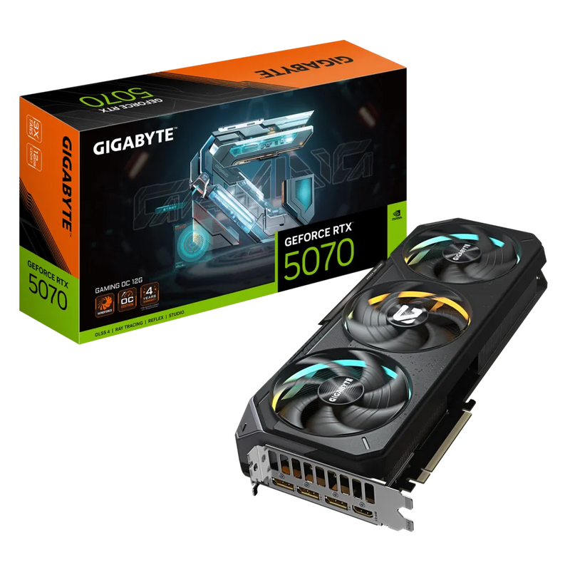 GIGABYTE GeForce RTX 5070 GAMING OC 12GB GDDR7 GV-N5070GAMING OC-12GD