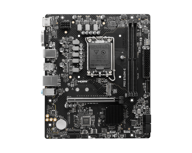 MSI PRO B760M-E DDR5,LGA 1700 mATX Motherboard