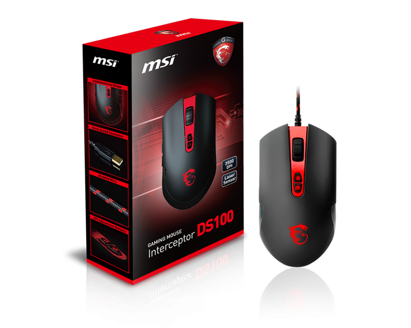 MSI INTERCEPTOR DS100 GAMING MOUSE
