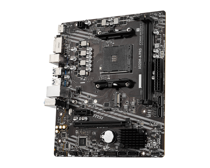 MSI A520M-A PRO DDR4,AM4 Socket mATX Motherboard