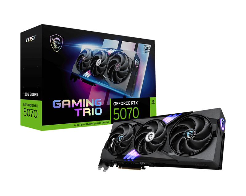 MSI GeForce RTX 5070 GAMING TRIO OC 12GB GDDR7 (DI-N5070L1)