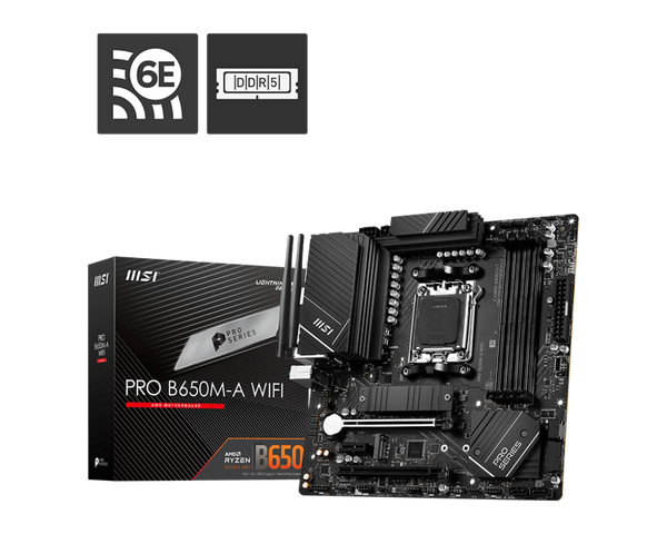 MSI PRO B650M-A WIFI DDR5,Socket AM5 mATX Motherboard