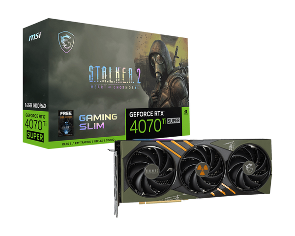 MSI GeForce RTX™ 4070 Ti SUPER GAMING SLIM STALKER 2 EDITION 16GB GDDR6X (DI-N407SS1)