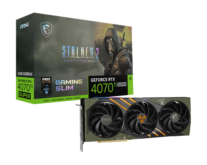 MSI GeForce RTX 4070 Ti SUPER 16G GAMING SLIM STALKER 2 EDITION (DI-N407SS1)