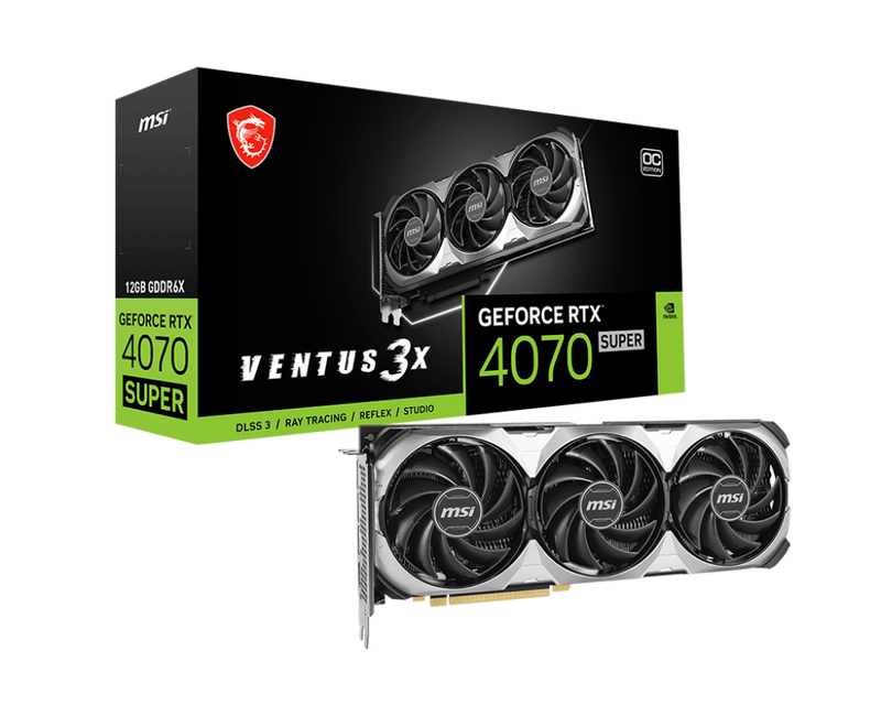 MSI GeForce RTX™ 4070 SUPER VENTUS 3X OC 12GB GDDR6X (DI-N407SU1)