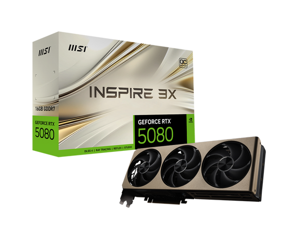 (預訂) MSI GeForce RTX 5080 INSPIRE 3X OC 16GB GDDR7 (DI-N5080I1)