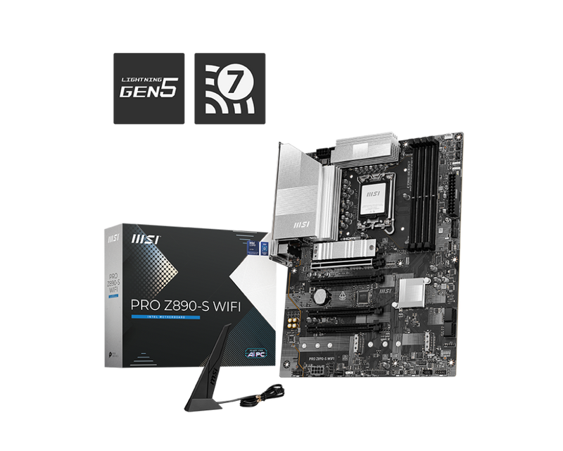 MSI PRO Z890-S WIFI DDR5,LGA 1851 ATX Motherboard