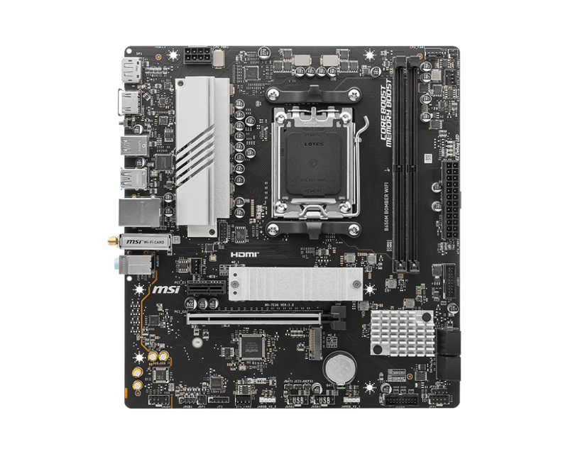 MSI B650M BOMBER WIFI DDR5,Socket AM5 mATX Motherboard