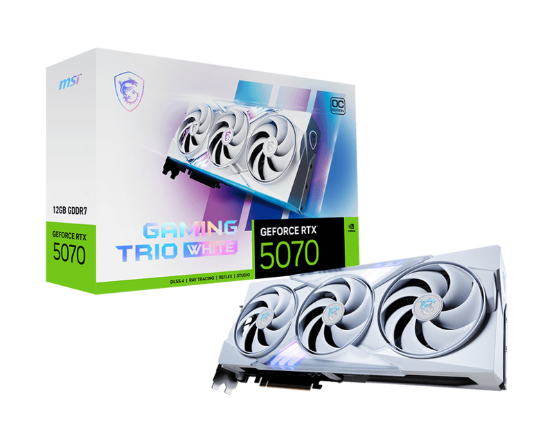 MSI GeForce RTX 5070 GAMING TRIO OC White 12GB GDDR7 (DI-N5070M1)