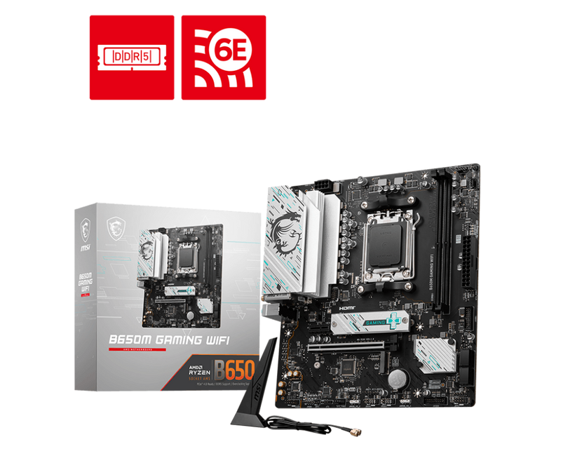 MSI B650M GAMING WIFI DDR5,Socket AM5 mATX Motherboard