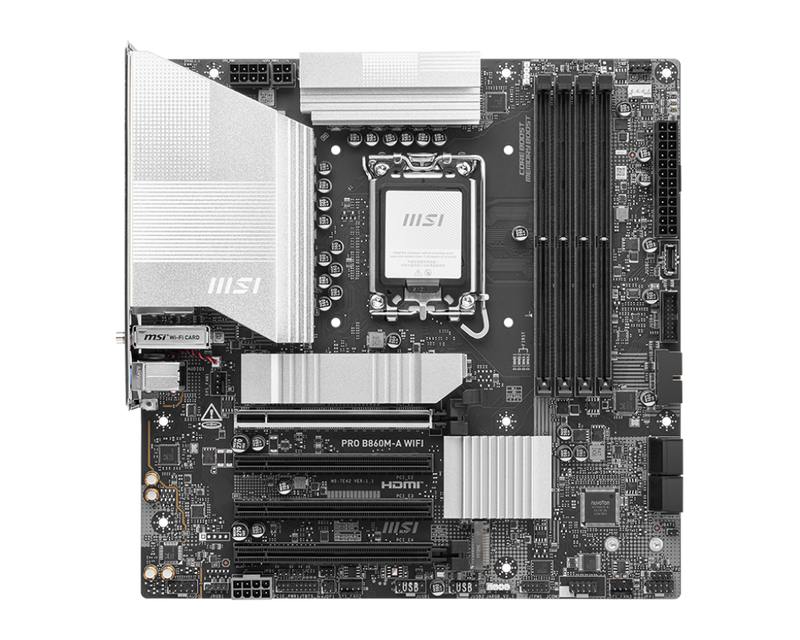 MSI PRO B860M-A WIFI DDR5,LGA 1851 mATX Motherboard 