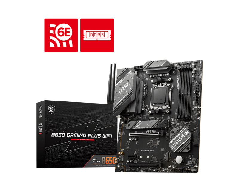 MSI B650 GAMING PLUS WIFI DDR5,Socket AM5 ATX Motherboard 