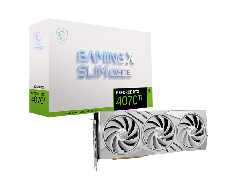 MSI GeForce RTX 4070 GAMING X SLIM White 12GB GDDR6X (DI-N4070M1)