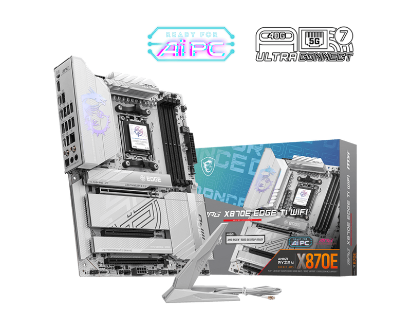 MSI MPG X870E EDGE TI WIFI DDR5,Socket AM5 ATX Motherboard