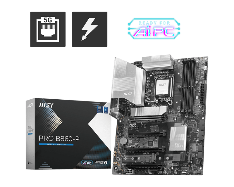 MSI PRO B860-P DDR5,LGA 1851 ATX Motherboard