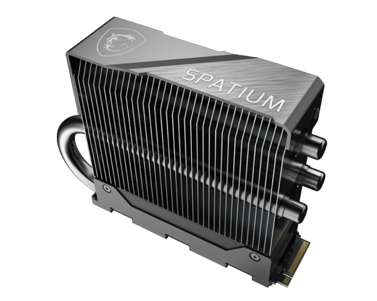 MSI 2TB SPATIUM M580 with Heatsink PCIe Gen5x4 NVMe 2.0 M.2 FROZR 3D NAND SSD