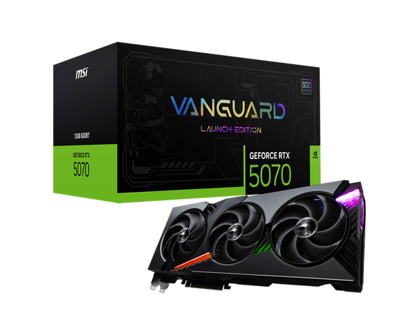 MSI GeForce RTX 5070 VANGUARD SOC LAUNCH EDITION 12GB GDDR7 (DI-N5070V1)