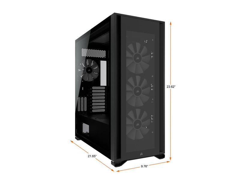 CORSAIR iCUE 7000X RGB Black Black Tempered Glass ATX Case CC-9011226-WW 