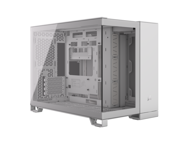 Corsair 2500X Mid-Tower Dual Chamber White 白色無立柱全景 Mid-Tower PC Case CC-9011266-WW