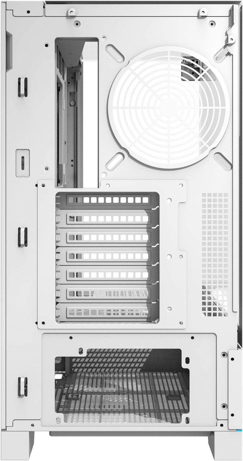 [最新產品] darkFlash DY450 Pro White 白色 玻璃(連頂部)全景 ATX Case 支援背插式主機板 (附前置控制顯示屏) (CA-DY450W)