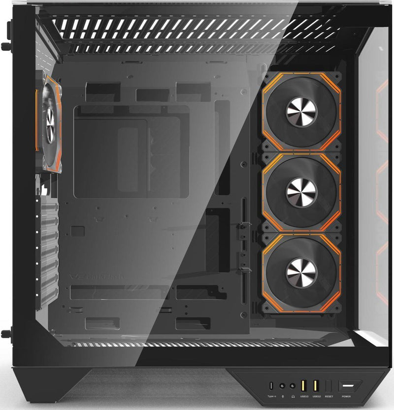 [最新產品] darkFlash DY470 Black 黑色 玻璃全景 ATX Case 支援背插式主機板 (附3把ARGB風扇) (CA-DY470B)