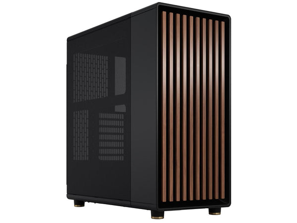 Fractal Design North Charcoal Black ATX Case with Walnut Front and Mesh Side Panel FD-C-NOR1C-01 