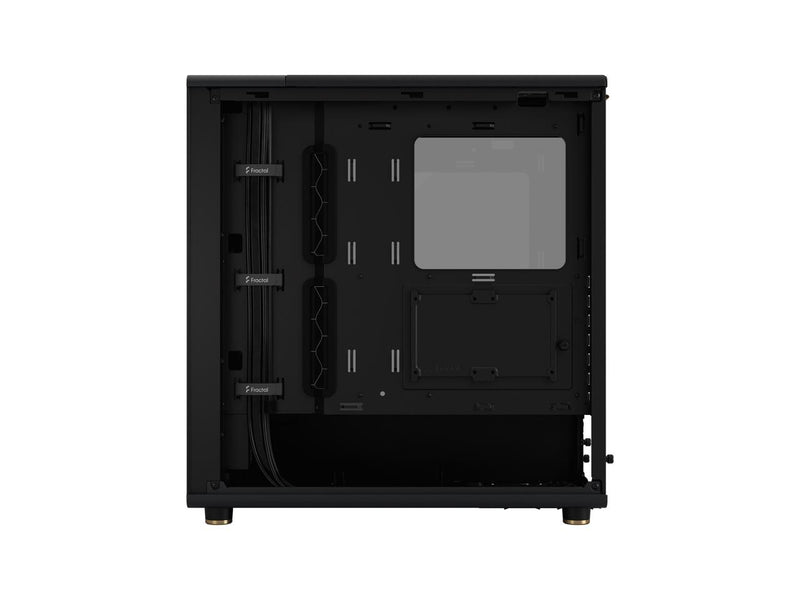 Fractal Design North Charcoal Black ATX Case with Walnut Front and Dark Tinted TG Side Panel FD-C-NOR1C-02 