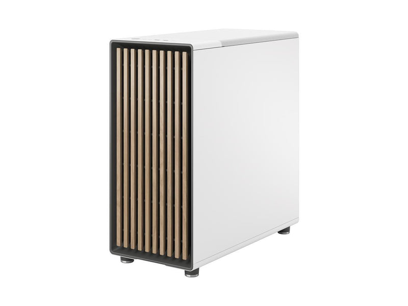 Fractal Design North Chalk White ATX Case with Oak Front and Mesh Side Panel FD-C-NOR1C-03 