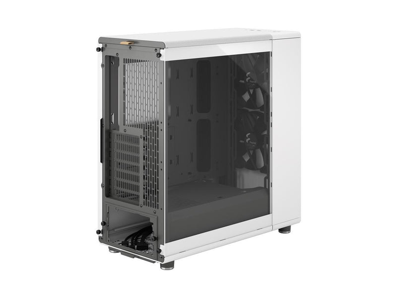 Fractal Design North Chalk White ATX Case with Oak Front and Clear TG Side Panel FD-C-NOR1C-04 